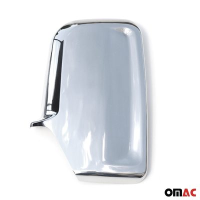 2006-2013 Mercedes Sprinter W906 Side Mirror Cover Caps Stainless Steel Silver 2 Pcs