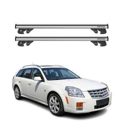 2007-2008 Cadillac BLS Roof Rack Cross Bars Silver