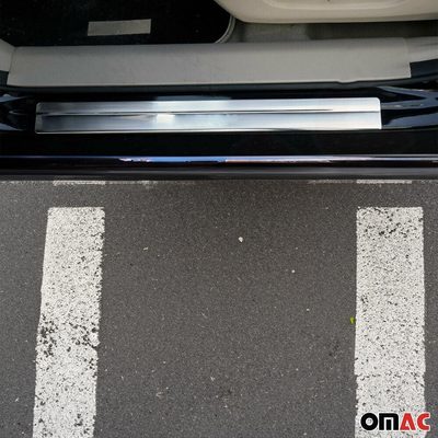 2014-2020 Nissan Rogue Door Sill Scuff Plate Scratch Protector Stainless Steel 4x
