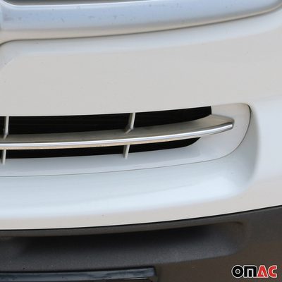 2014-2020 Fiat 500L Rockstar Front Bumper Grill Trim Molding Stainless Steel Silver