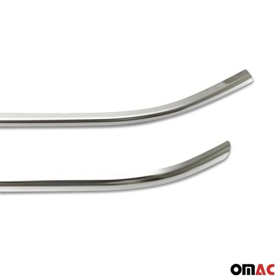 2010-2016 VW Amarok 4X2 Front Bumper Trim Molding Stainless Steel Silver 2 Pcs
