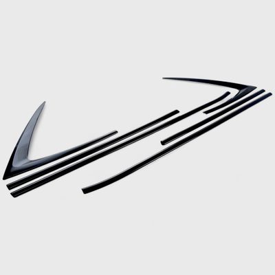 2022-2024 Chevrolet Equinox Window Trim Set Gloss Black 8Pcs ABS Plastic
