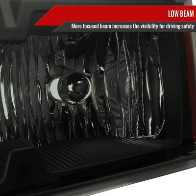 2004-2012 Chevy Colorado/Canyon/ I-Series Headlights&Corner Lights Matte Black