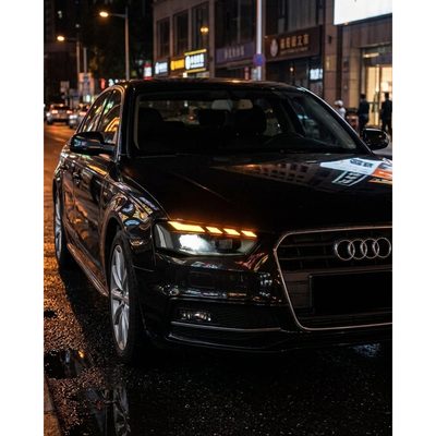 Audi A4 RS Style LED Headlight Assembly with Daytime Running Lights 2008 - 2012