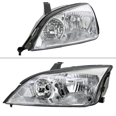 2005-2007 Ford Focus Factory Style Headlights Chrome Housing/Clear Lens
