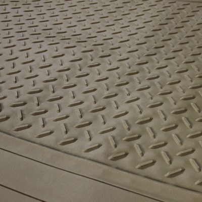 Universal fit Rubber Car Floor Mats Trunk Cargo Liner All Weather 4Pcs Beige