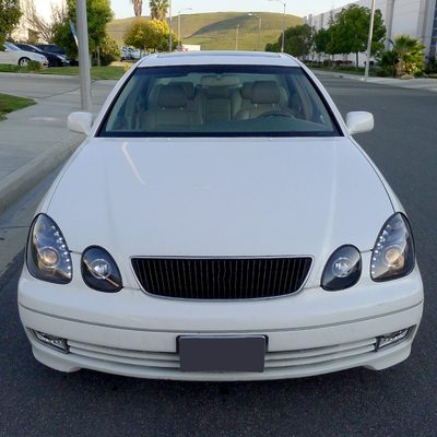 1998-2005 Lexus GS300/GS400/GS430 Halo Projector Headlights LED Light Black