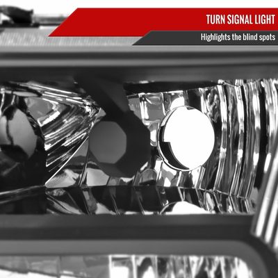 2009-2020 Dodge Journey Factory Style Headlights Matte Black/Clear Lens