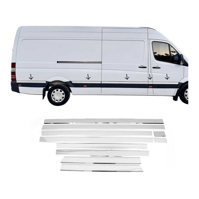 2006-2013 Mercedes Sprinter W906 L4 Extra Long 170" Side Door Molding Trim