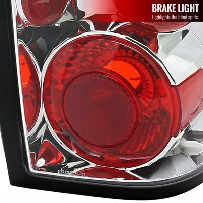 2001-2005 Ford Ranger Tail Lights Chrome Housing/Clear Lens