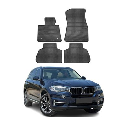 2014-2018 BMW X5 F15 F85 Floor Mats Liners Full Set All Weather Rubber Black