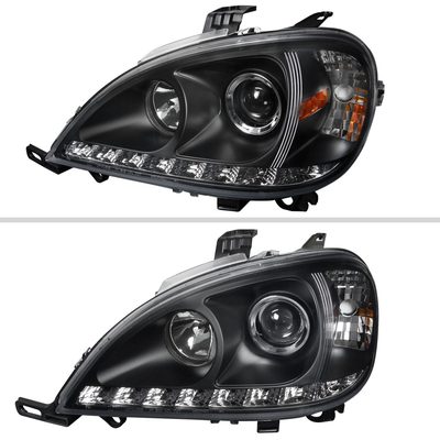1998-2001 Mercedes Benz W163 ML Class Projector Headlights SMD LED Light Black
