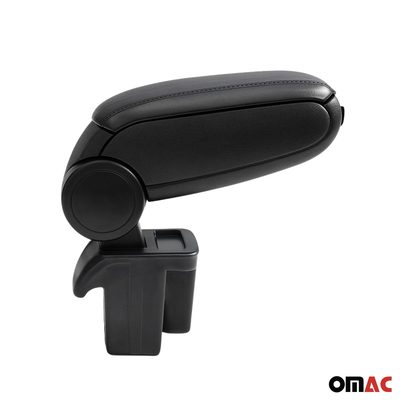 2015-2018 Ford Focus Black Center Console Armrest Plastic PU Leather 1Pc