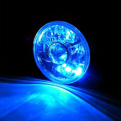 Universal 7" Round H4 Projector Headlights Chrome Housing/Clear Lens