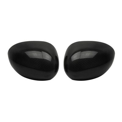 2014-2024 Mini Cooper F55 F56 Side Mirror Cover Caps Carbon Fiber Black 2Pcs