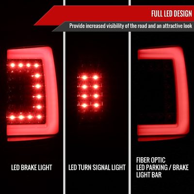 2000-2006 Chevy Suburban/Tahoe/Yukon/XL LED Tail Lights Glossy Black/Smoke