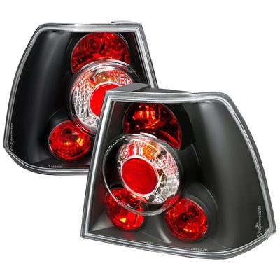 1999-2005 VW Jetta/Bora Mk4 Sedan Tail Lights Matte Black/Clear Lens