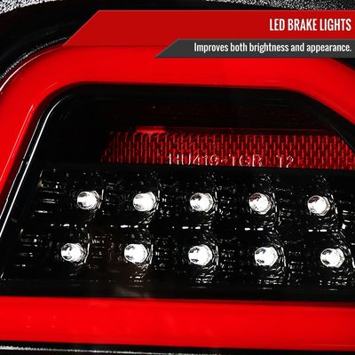 2006-2011 Mercedes Benz W164 ML Class LED Tail Lights Jet Black/Clear Lens
