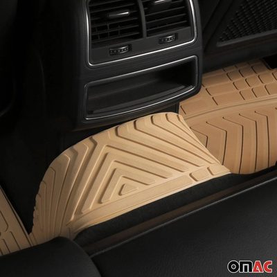 2006-2013 Mercedes R Class W251 Universal Floor Mats Liner TPE Beige 6Pcs