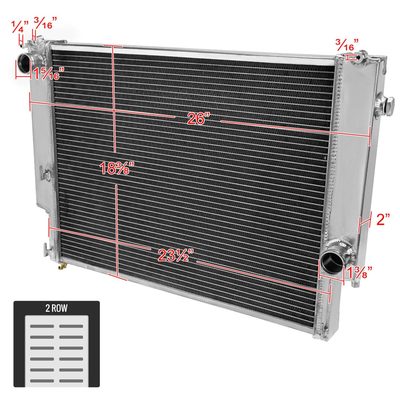 1992-1998 BMW E36 3 Series Manual Transmission Alu 2-Row Performance Radiator