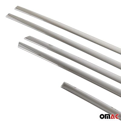 2018-2021 Volvo V90 Side Door Molding Trim Skirt Garnish Stainless Steel Silver 6 Pcs