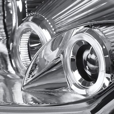 2000-2005 Mitsubishi Eclipse Dual Halo Projector Headlights LED Light Chrome