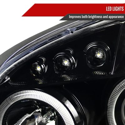 2005-2010 Chevy Cobalt Pontiac G5/Pursuit Projector Headlights Jet Black