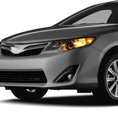 2012-2014 Toyota Camry SMD LED Fog Lights Switch & Black Bezels Chrome