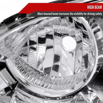2004-2009 Mazda 3 Sedan Projector Style Headlights Chrome Housing/Clear Lens