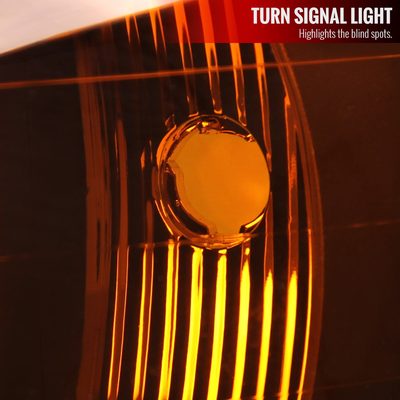 1995-2001 Subaru Impreza Corner Lights Chrome Housing/Amber Smoke Lens