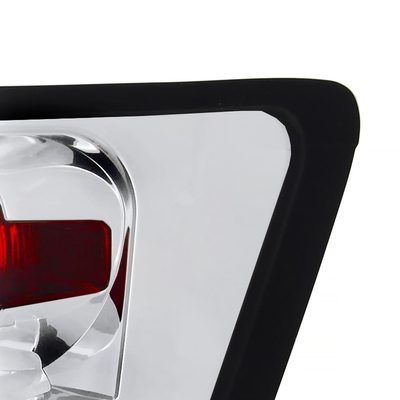 2005-2006 Jeep Grand Cherokee Tail Lights Chrome Housing/Clear Lens
