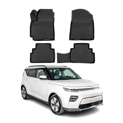 2020-2025 Kia Soul 3.gen Floor Mats Liners Full Set All Weather Black