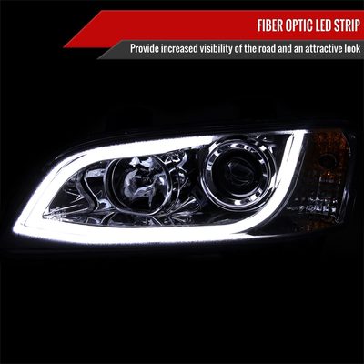 2008-2009 Pontiac G8 LED Bar Projector Headlights Chrome Housing/Clear Lens