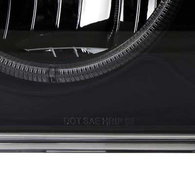 1998-2004 Chevy S10 Dual Halo Projector Headlights Matte Black/Clear Lens