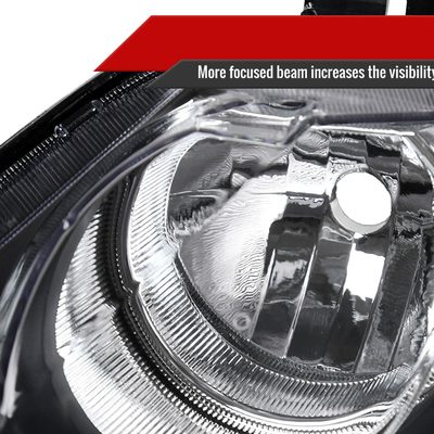 2006-2011 Honda Civic Sedan Retro Style Projector Headlights Matte Black/Clear