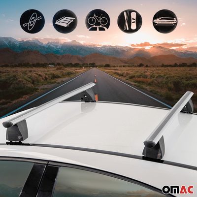 Roof Racks Cross Bars Carrier for Mercedes S Class W223 2020-2026 Alu Gray 2x