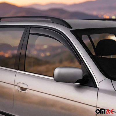 1997-2003 BMW 5 Series E39 Sedan Wagon Window Visor Vent Rain Deflector 2Pcs Smoke