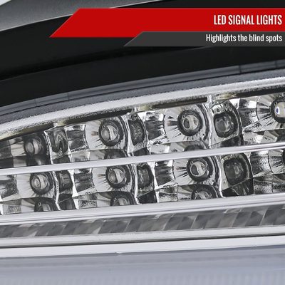 2004-2007 BMW E60 5 Series Sedan LED Tail Lights Chrome Housing/Clear Lens