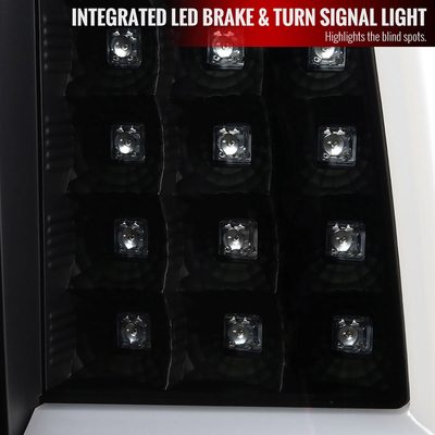 2003-2006 Chevy Silverado LED Tail Lights - G2 Matte Black/Clear Lens