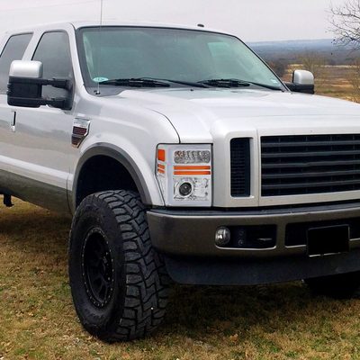 2008-2010 Ford F-250/350/450/550 Super Duty Headlights LED Signal Chrome