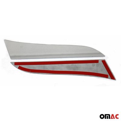 2017-2026 Jeep Compass Trunk Wing Side Trim Silver Stainless Steel 2 Pcs