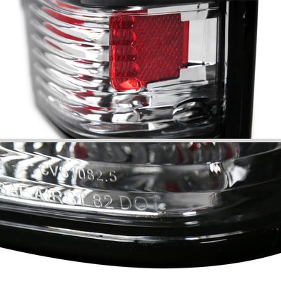 1982-1994 Chevy S10/Blazer GMC S15/Sonoma Tail Lights Matte Black/Clear Lens