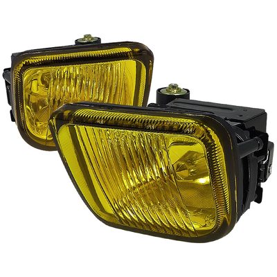1996-1998 Honda Civic H3 Fog Lights Kit Chrome Housing/Yellow Lens