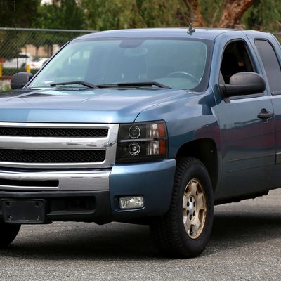 2007-2013 Chevy Silverado 1500 2500 3500 LED Dual Halo Headlights Black