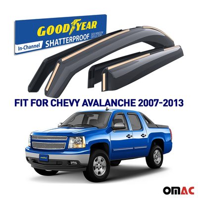 Goodyear Wind Deflectors for Chevrolet Silverado 1500 2007-2013 Regular Cab 2x