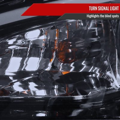 2010-2013 Mazda 3 Projector Headlights w/ LED Light Strip Glossy Black/Smoke