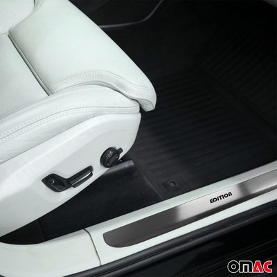 2018-2026 Volvo XC60 Door Sill Scuff Plate Scratch Protector Stainless Steel Silver 4x