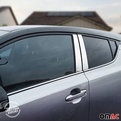 2018-2020 Buick Regal Sportback Window B Pillar Posts Door Trim Cover Stainless Steel 8x