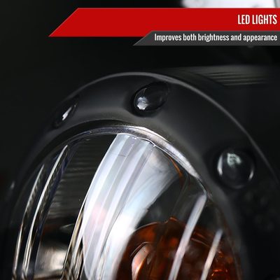 2007-2015 Mini Cooper R55 R56 R57 R58 R59 Single Halo Headlights Black