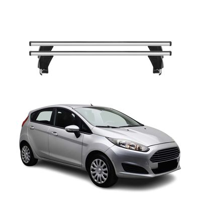 2014-2019 Ford Fiesta Hatchback Roof Rack Cross Bars Silver